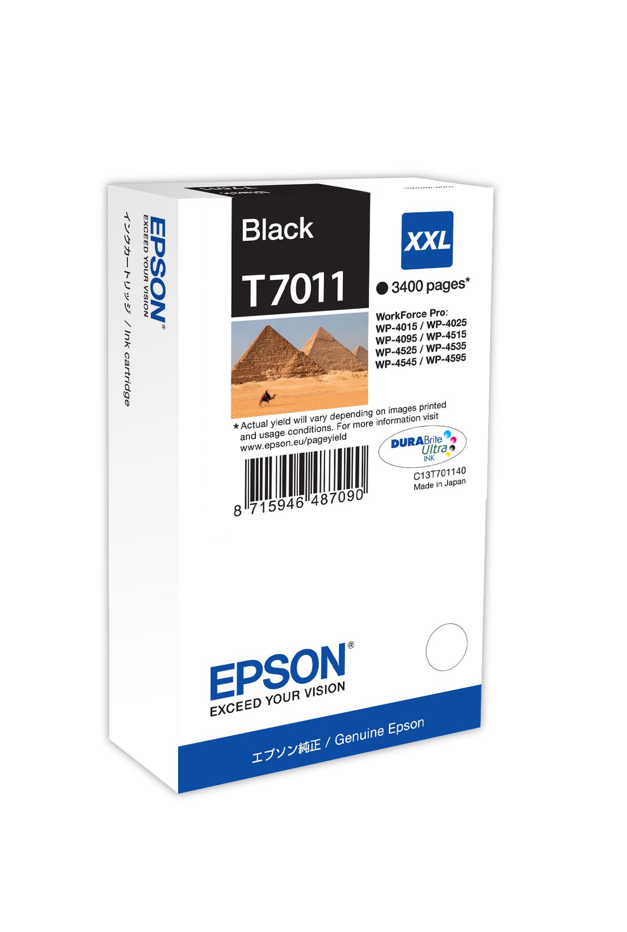 Epson T7011 XXL Black Ink Cartridge - Original