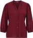 WE Fashion Dames blouse met structuur - Burgundy red - S