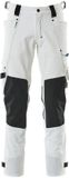 Mascot Advanced Pantalon met kniezakken 17079-311 - Wit - C47 - 90