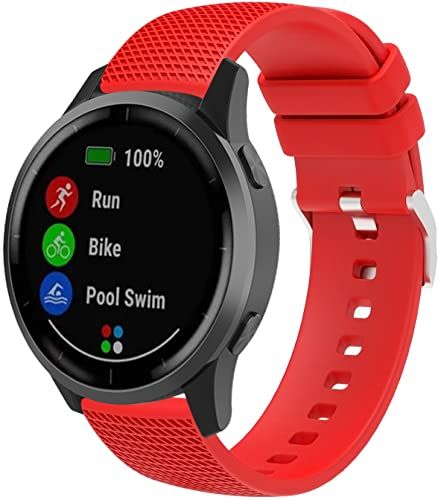 Chainfo Watch Strap for Garmin Vivoactive 4S / Vivomove 3S / Venu 2S / Move 3S / Active S - 18mm - Pattern 7