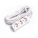 Glowster 3-voudige stekkerdoos zonder schakelaar 5 m 3G 1,5 mm² wit