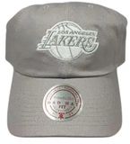 Mitchell & Ness Los Angeles Lakers Elite Neutrals Dad Cap Paars Katoen One Size