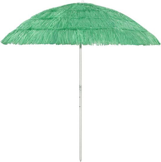 vidaXL Strandparasol Hawaï 240 cm Groen