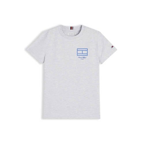 Tommy Hilfiger T-shirt met print - lichtgrijs