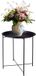 Home & Styling Bijzettafel - zwart - metaal - 47 x 50 cm
