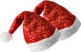 Discountershop Kerstmutsen met pailletten voor kinderen en volwassenen | Set van 2 | Universele Pasvorm 54-56 | 100% Polyester | Wasbaar