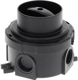 Wiska 10110647 COMBI 304 SWITCH RS/1-2 BK Draaischakelaar 250 V 10 A IP66 Zwart