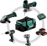 Metabo combo set 4.2 18V Li-Ion accu combiset in tas (3x 4,0Ah accu)