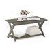 Furinno Moderne Simplistische Criss-Crossed Salontafel, Franse Eik
