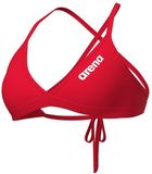 Arena Dames zwemkleding top Team Solid rood Polyester