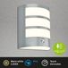 Briloner LED wandlamp oplaadbaar - dimbaar buitenverlichting - met timer - 18 x 15 x 7 cm - mat chroom