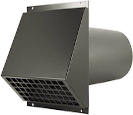 6 Thermoduct Geïsoleerde Geveldoorvoer Ø 200mm Aluminium RAL9005
