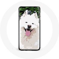 Maniacase Etui voor Samsung Galaxy A3 Samojeed wit hondenras