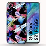 Beschermhoes Samsung Galaxy S21 FE / S21FE Beschermhoes met libelle-motief