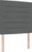 vidaXL Boxspring bed met hoofdeinde Donkergrijs 120 x 190 cm Stof