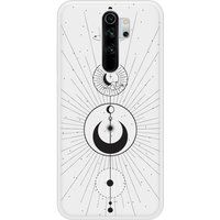 Redmi Siliconen hoesje compatibel met Redmi Note 8 Pro Moon Circles