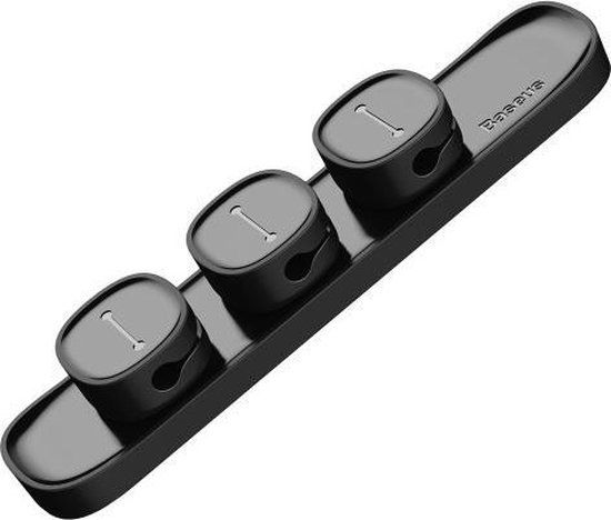 Baseus Peas Magnetic Cable Clip - Kabelhouder Organizer - Zwart