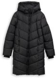 Tom Tailor Pufferjas met capuchon Dames XL deep black