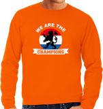 Bellatio Decorations Shoppartners Bv Oranje fan sweater voor heren - we are the champions - Holland / Nederland supporter - EK/ WK trui / outfit L