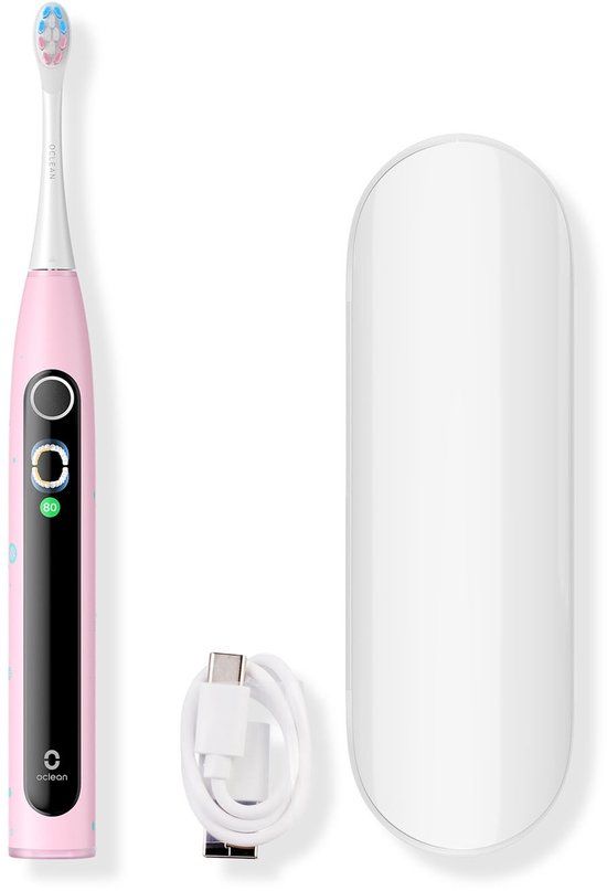 Oclean X Kids Set Volwassene Sonische tandenborstel Roze, Wit