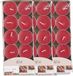 Merkloos Arti Casa Geurtheelichtjes - 30x stuks - aardbei - rood - was/paraffine - 3,5 uur