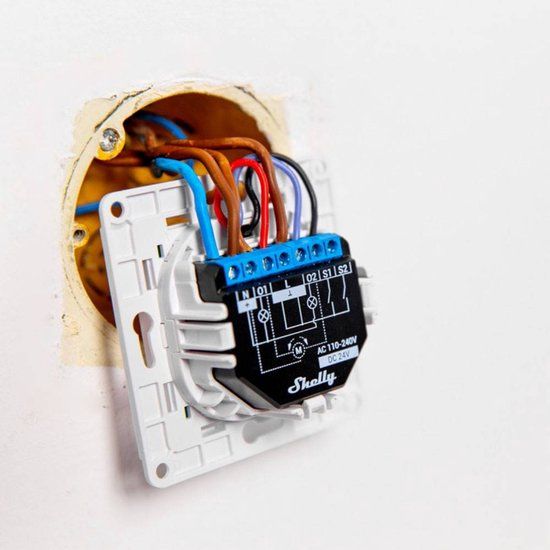 Shelly Wall Switch 1 wh Wandtoets - Wit