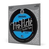 D'Addario Pro-Arte Klassieke Gitaar Snaren - EJ31 Nylon Snaren - Verzilverde Wrap, Nylon Kern, Gerectificeerde Trebles - Harde Spanning