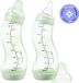 Difrax Babyfles Natural - 250 ml - Lichtgroen - 2 Stuks - Anti Koliek
