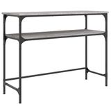 VidaXL Wandtafel 100x35,5x75 cm bewerkt hout grijs sonoma eikenkleurig