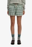 Superdry - Katoenen Geruite Elastische Shorts - Dames - Korte broeken