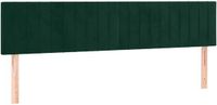 vidaXL Hoofdbord 160x5x78/88 cm fluweel donkergroen