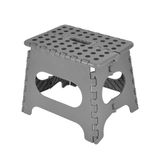 Homéa Opstapkruk van kunststof, opvouwbaar, 31 x 22 x 27 cm, weerstand 150 kg, antraciet