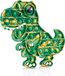 Dinosaurus push pop bubble fidget sensoriel jouet en silicone - Grand T-Rex avec œil imprimé - Réduit le stress et l'anxiété