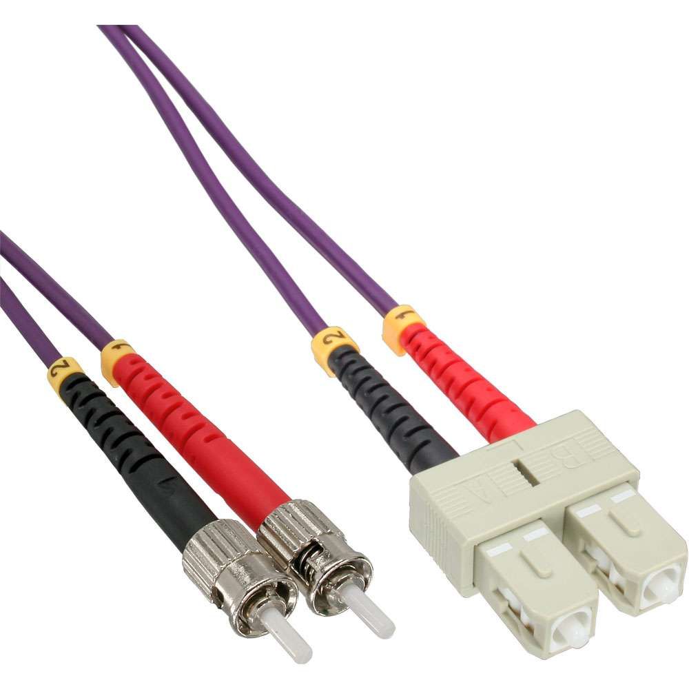 Inline SC/ST Fiber Optic Cable - 25 m