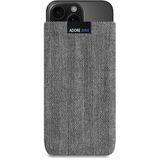 Adore June Zakelijke hoes compatibel met iPhone 16 Pro Max 2024, telefoonhoes van karakteristieke visgraatstof - display reinigingseffect