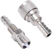 Deux raccords de carburant pour moteurs hors-bord de 5 à 90 ch, avec raccords mâles et femelles.