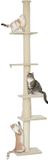 PawHut Krabpaal - Spaanplaat/Polyester - 42,5x26,5x225-275 cm