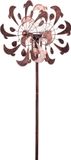HQ Windvanger HQ Metal Wind Spinner: Copper Dolphins Duett - Solar LED 110224 Brons 36 x 159 cm