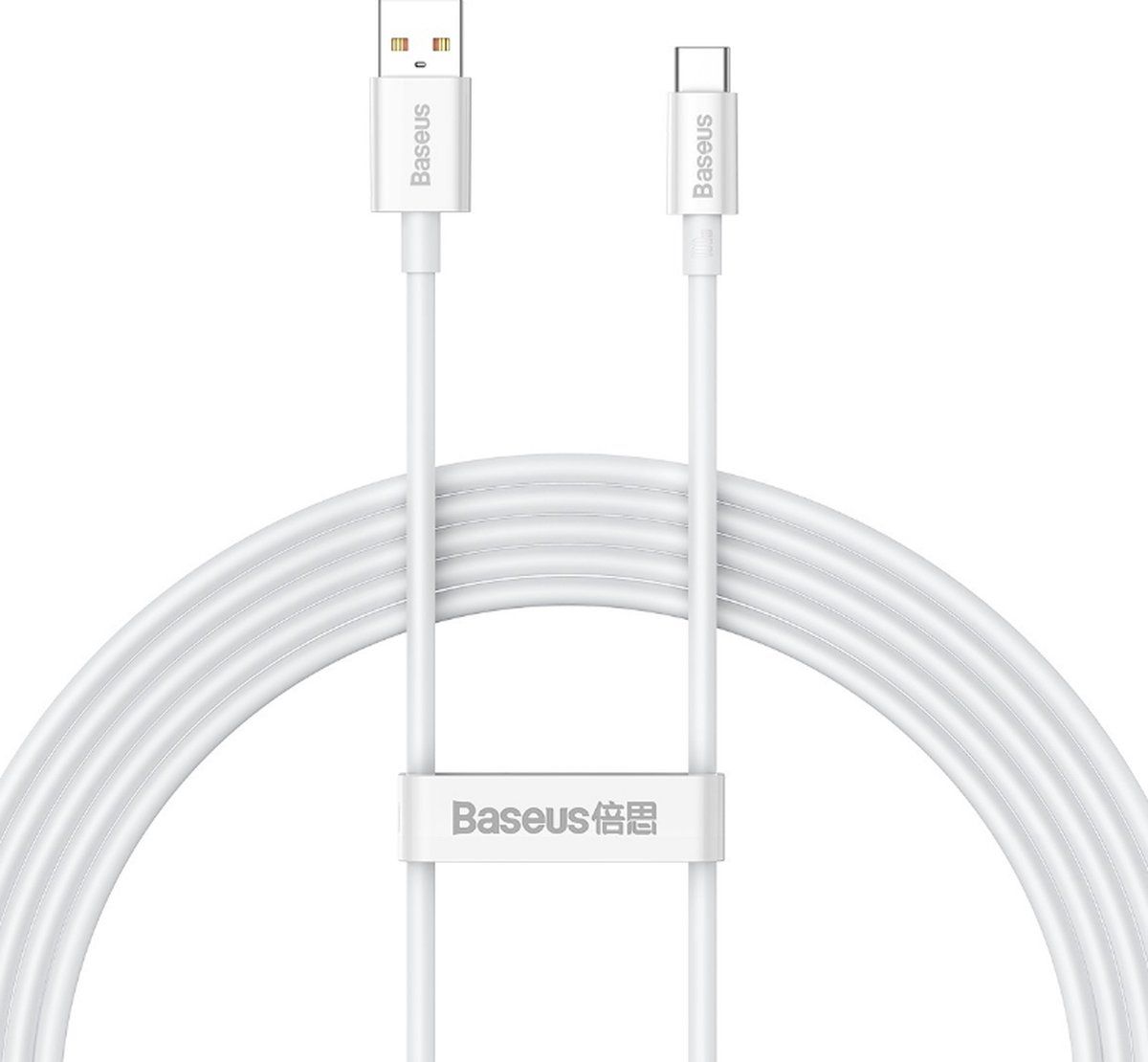 BASEUS - USB naar USB-C Kabel - 2 Meter - 100W - Wit