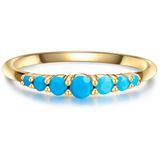 Glanzstücke München Damesring 925 Zilver Blauw Tijgeroog Maat 54
