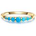 Glanzstücke München Damesring 925 Zilver Blauw Tijgeroog Maat 54