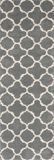 Safavieh Chatham Collectie CHT717 Vloerkleed, Hand Getuft, Wol, Donkergrijs & Ivoor, 69 x 152 cm
