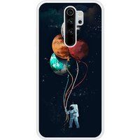 Cosmonaute aux ballons Verstevigd hoesje met sublimatie bedrukking, compatibel met Xiaomi Redmi Note