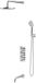 Omnires Y - Doucheset met inbouw badthermostaat, chroom