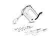 Bosch MFQ4835DE Styline, premium handmixer, zeer stil, 2 paar garde, deeghaken, aansluiting voor mixvoet, 575 W, Roestvrij staal, Wit