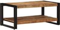vidaXL Salontafel 90x50x38 cm, ruw massief mangohout