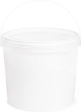Garronda 5x Emmer Met Deksel - 5 L - Wit