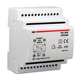 Voeding VEMER Voeding 12 V schakelaar gestabiliseerd met DIN-bar installatie, uitgangsspanning 12 VDC, vermogen 30 W, wit, VE791500 TMS 12/30