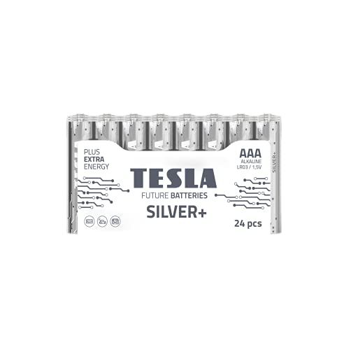 Tesla Zilveren AAA Batterijen (24 stuks)