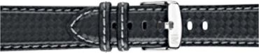 Morellato Horlogebandje U3586 Biking - Kunstleer - Zwart - 22.00 mm